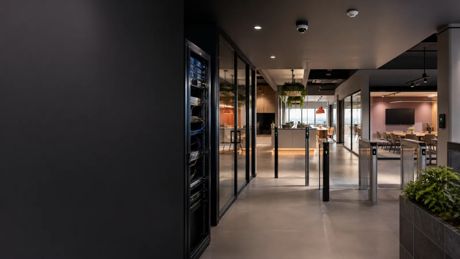 Integrated commercial security, network, AV, IoT and business systems